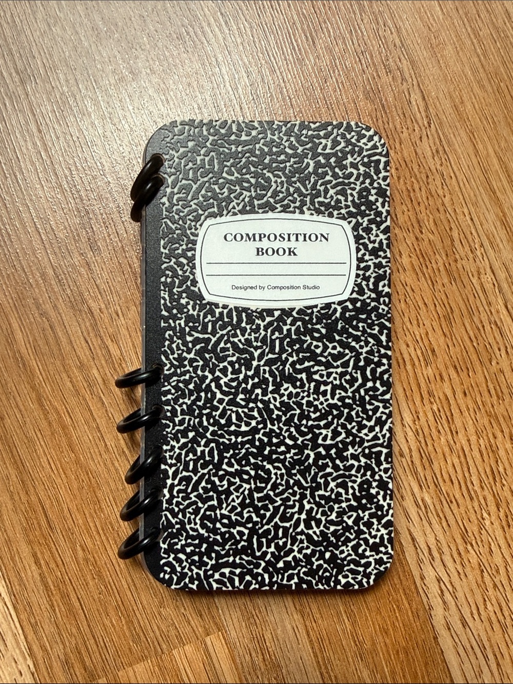 iPhone Case 16 Pro Black Compositon Notebook